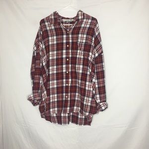 The Boyfriend Shirt Red Flannel